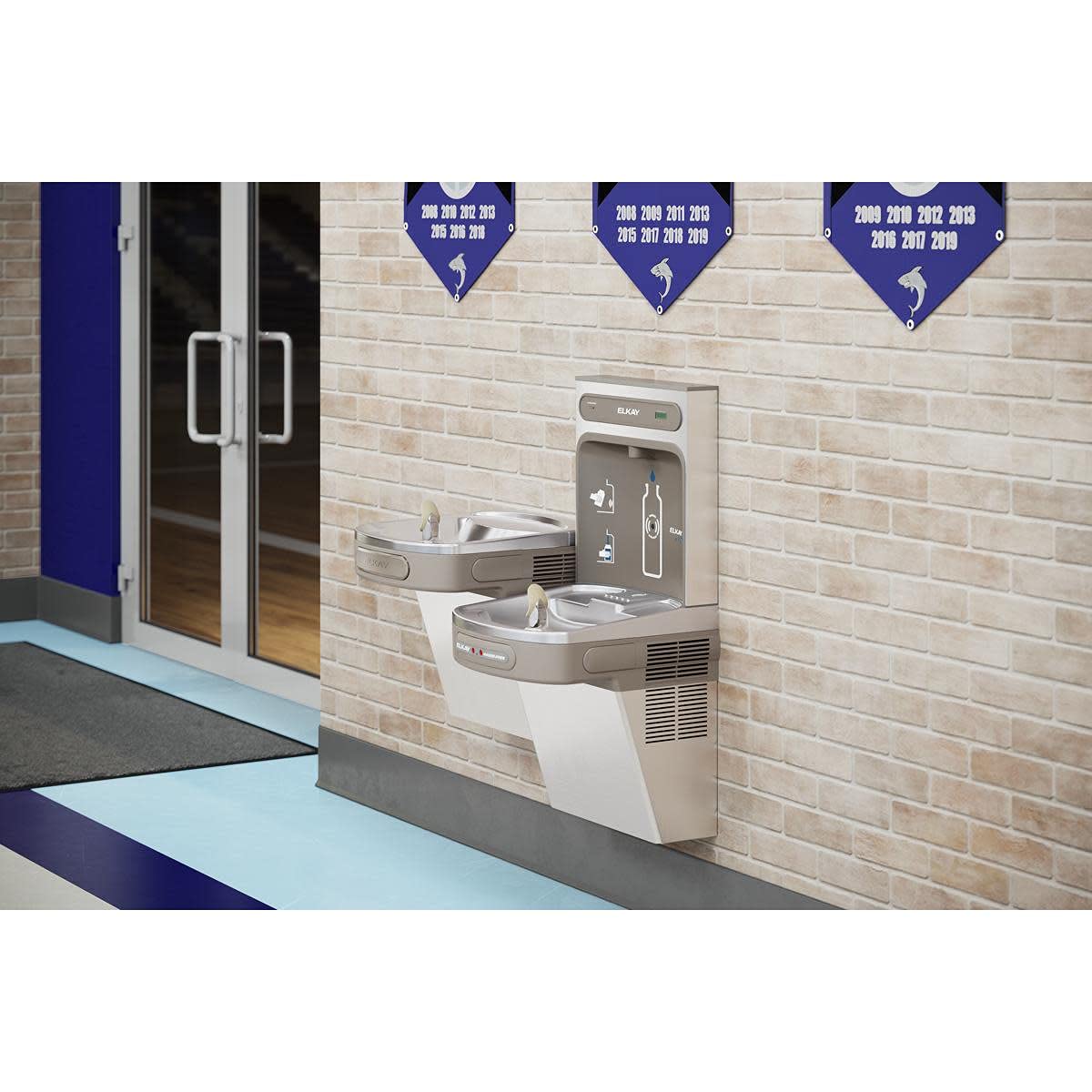 Elkay EZH2O Bottle Filling Station with Bi-Level ADA Cooler Hands Free Activation Refrigerated Stainless - Image 3