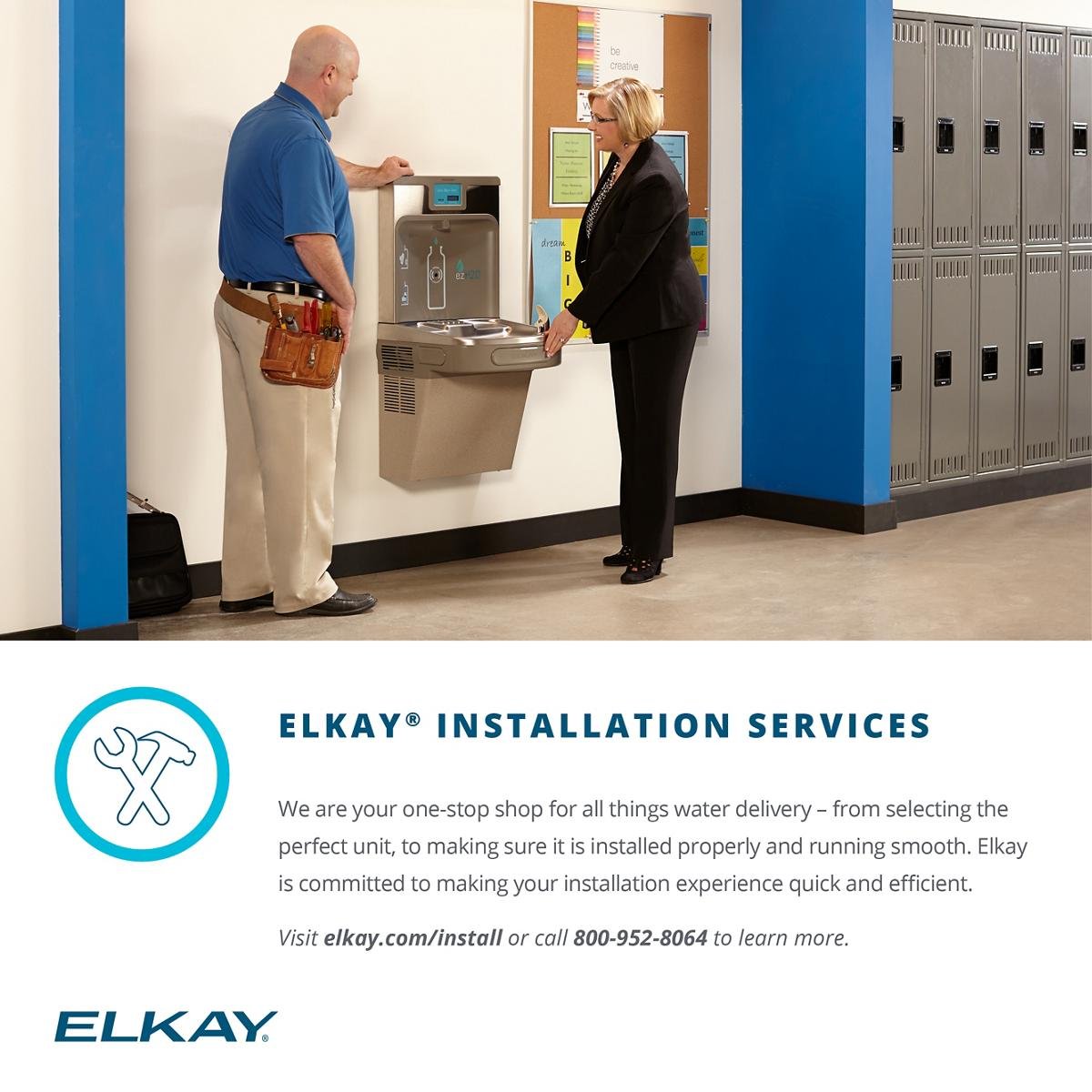 Elkay EZH2O Bottle Filling Station with Bi-Level ADA Cooler Dual Hands Free Activation Refrigerated Stainless - Image 8