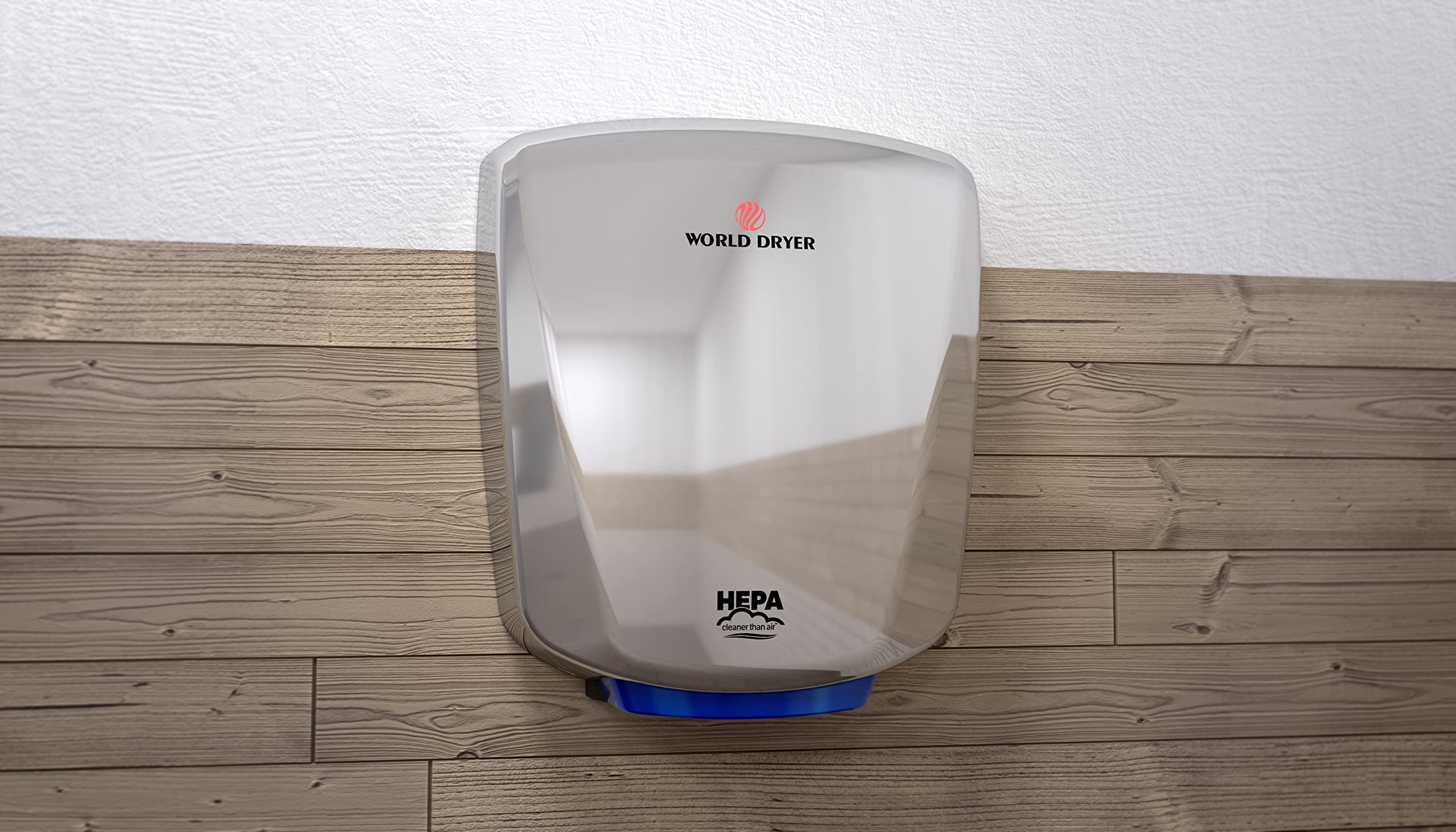 World Dryer Q-972A2 HEPA-Filtered VERDEdri, Polish S/S, Surface-Mounted ADA Compliant, Energy-Efficient High-Speed Dryer, Universal Volt - Image 5