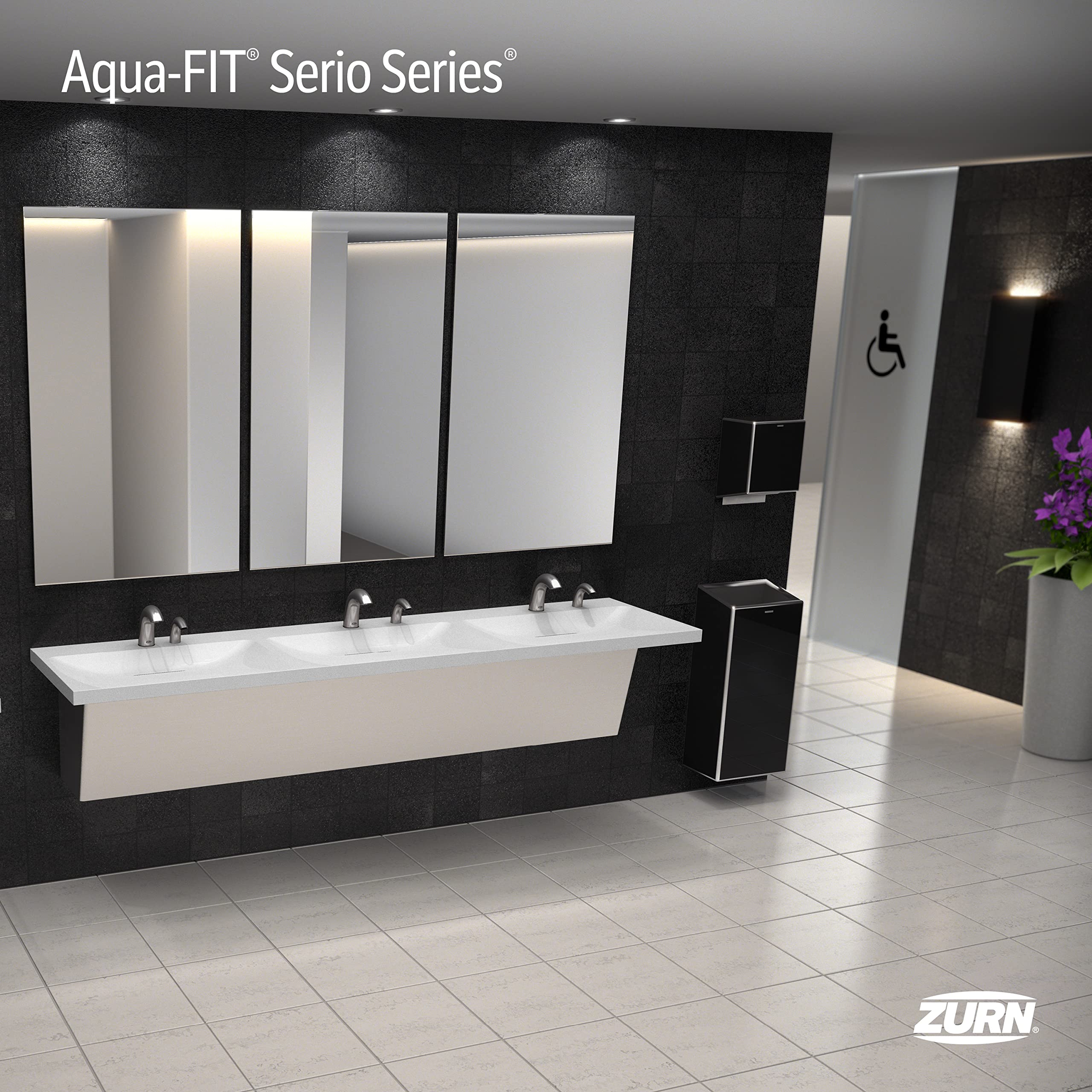 Zurn Aqua-FIT® Serio Series® Single Post Faucet with 1.5 gpm Aerator in Chrome - Image 12