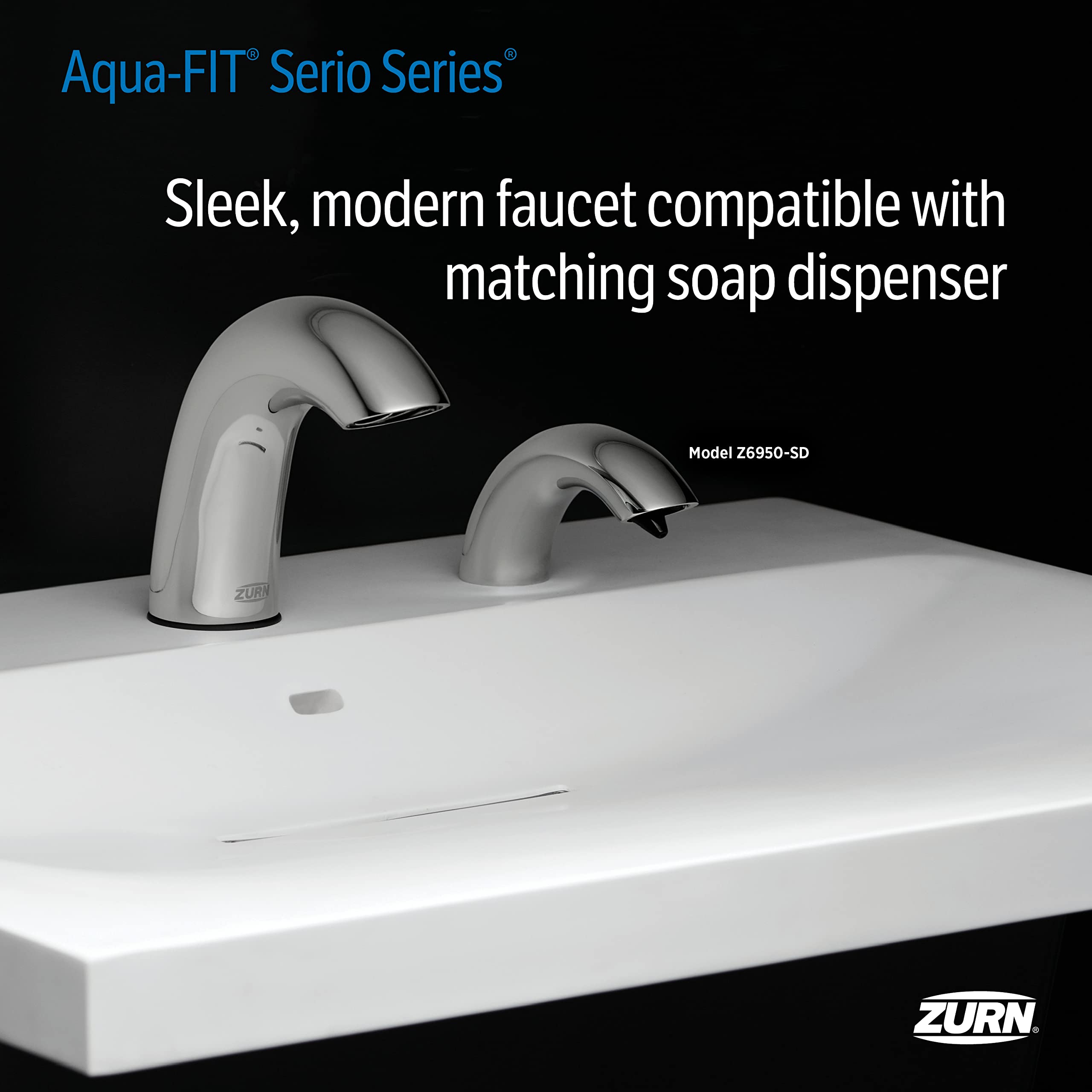 Zurn Aqua-FIT® Serio Series® Single Post Faucet with 1.5 gpm Aerator in Chrome - Image 5
