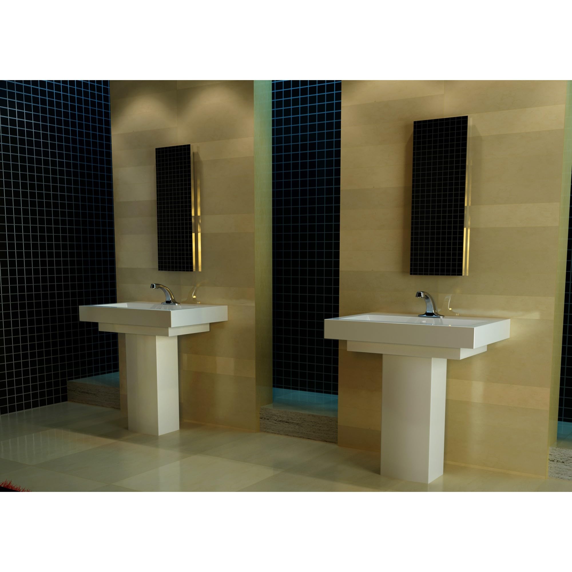 Zurn AquaSense® Center set Sensor Faucet with 1.5 gpm Aerator and 4" Deck-Mount Spout in Chrome - Image 5