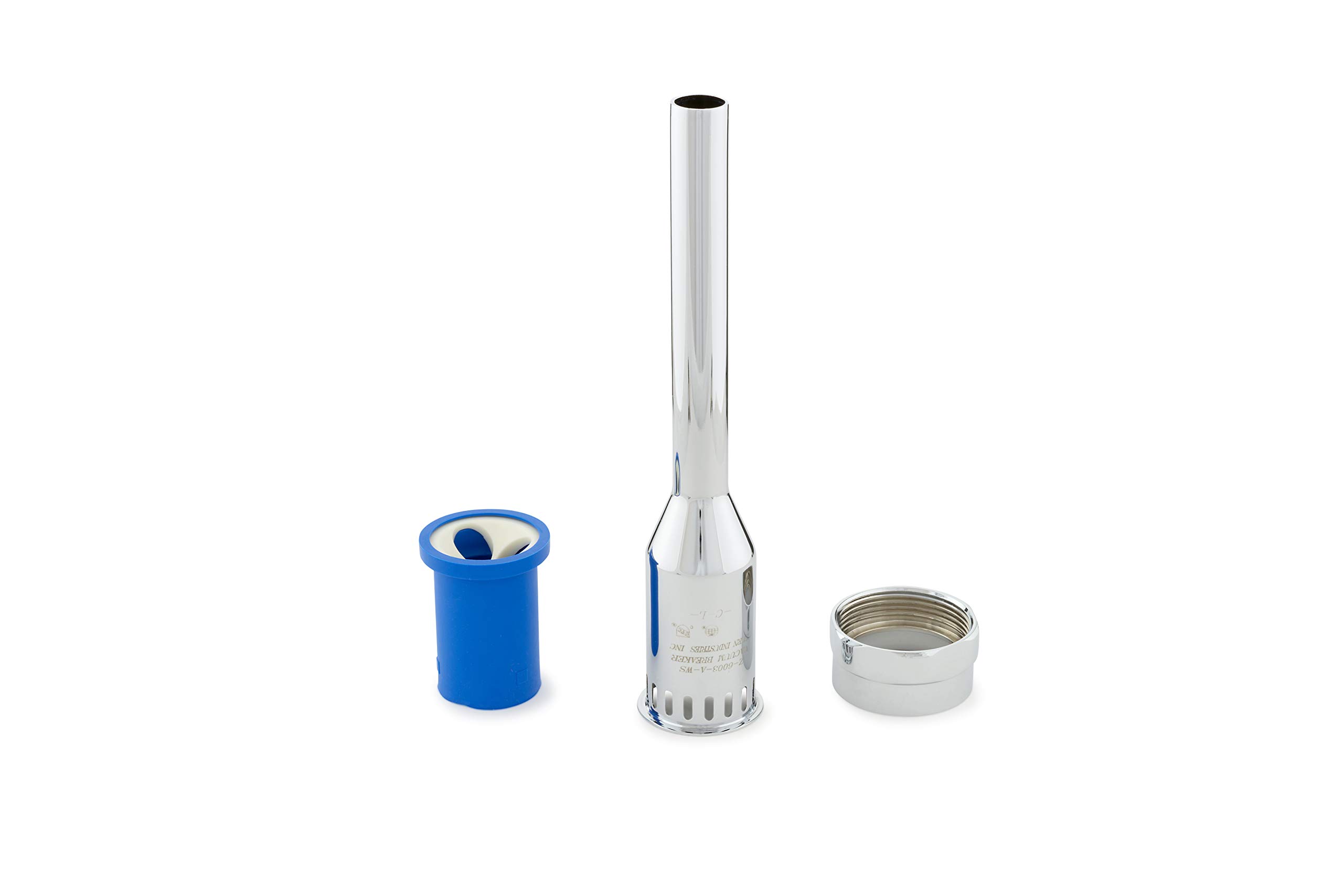 Zurn P6003-A-AA-CP 3/4” x 8-1/2” Vacuum Breaker/Backflow Preventer with Flush Tube and Nut in Polished Chrome Finish - Image 3