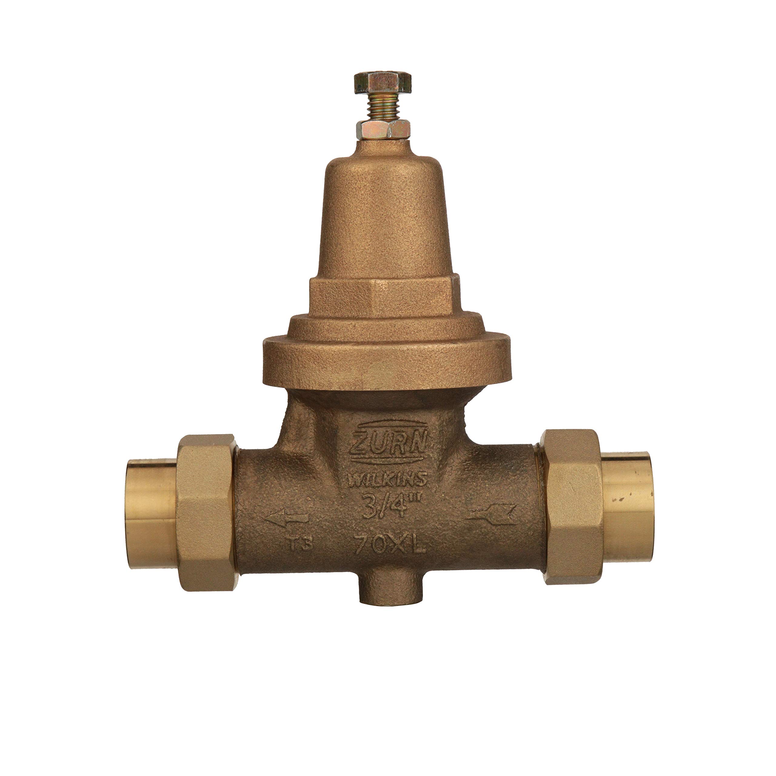 Zurn Wilkins 34-70XLDU 3/4" 70XL Pressure Reducing Valve with Double Union FNPT Connection - Image 3