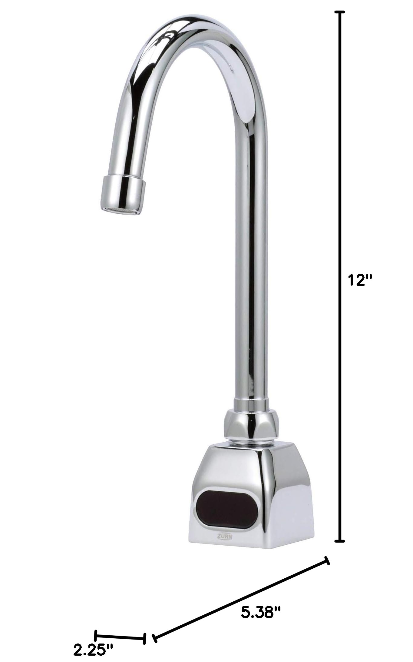 Zurn Z6920-XL-MV AquaSense Gooseneck Sensor Faucet with 0.5 GPM Aerator and Mixing Valve in Chrome - Image 9